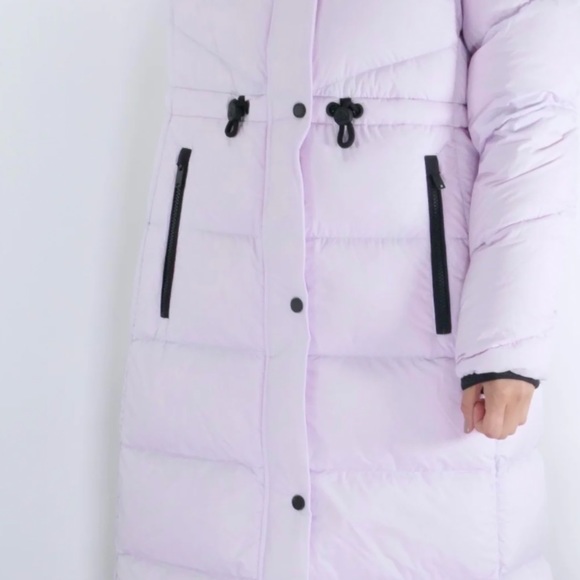 BRAND NEW  "Moose Knuckles" LILAC PUFFY LONG JACKET - Picture 5 of 15